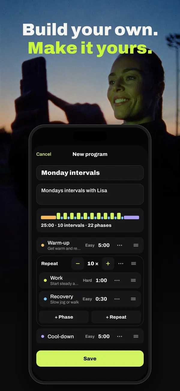 Building a custom interval program